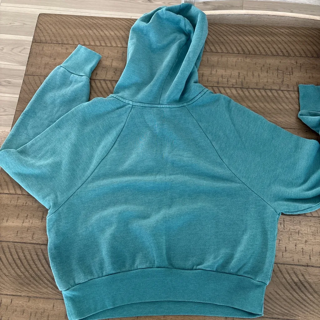 Victoria's Secret Teal Hoodie Sweater - Image 5