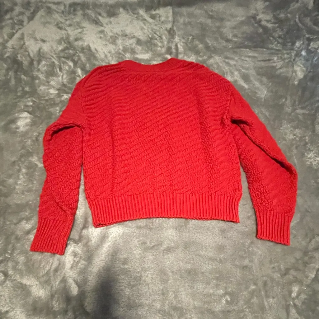 Women's Crewneck Pullover Sweater -
Universal Thread Red Small - Image 5