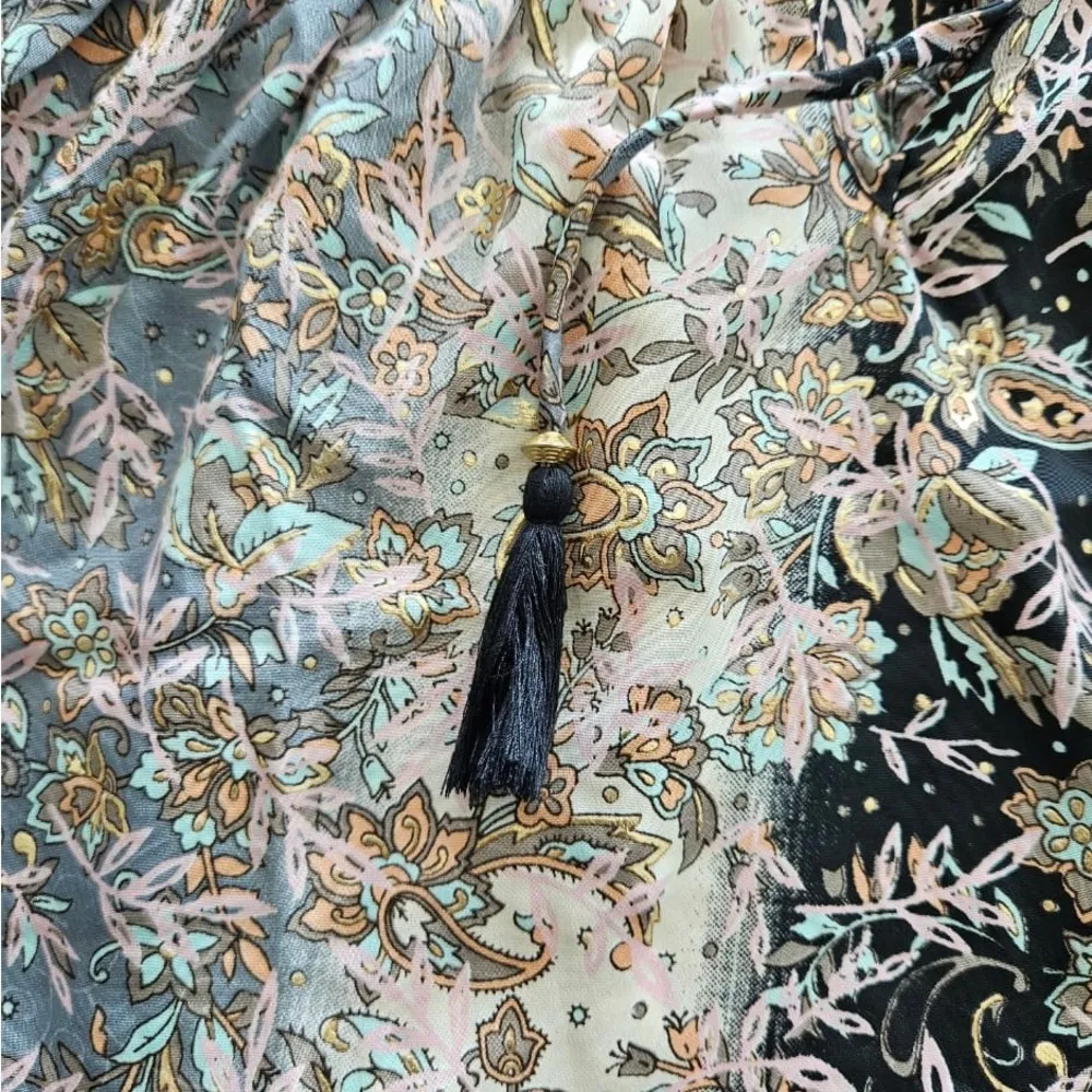 Paisley Floral Halter Neck Dress Size L - Image 4