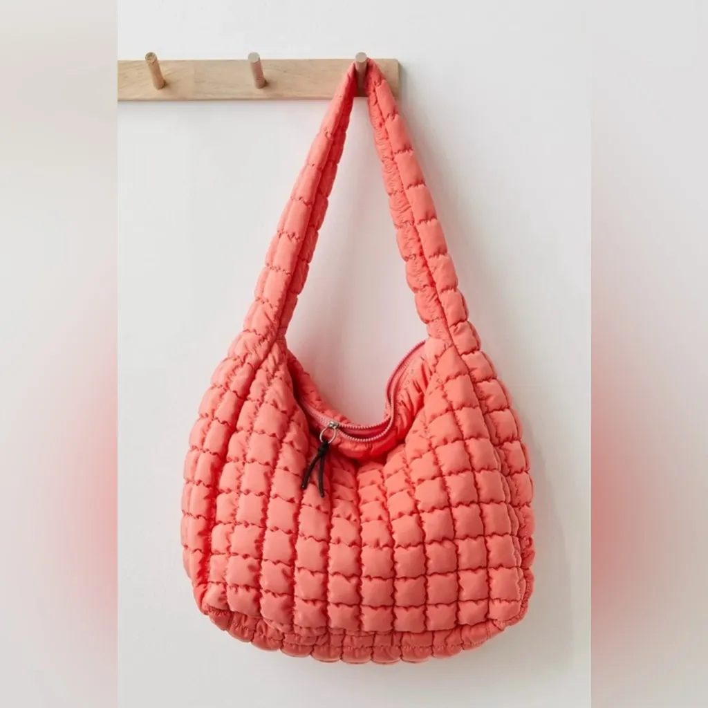 FP Movement Quilted Carryall Bag In Coral - Image 2