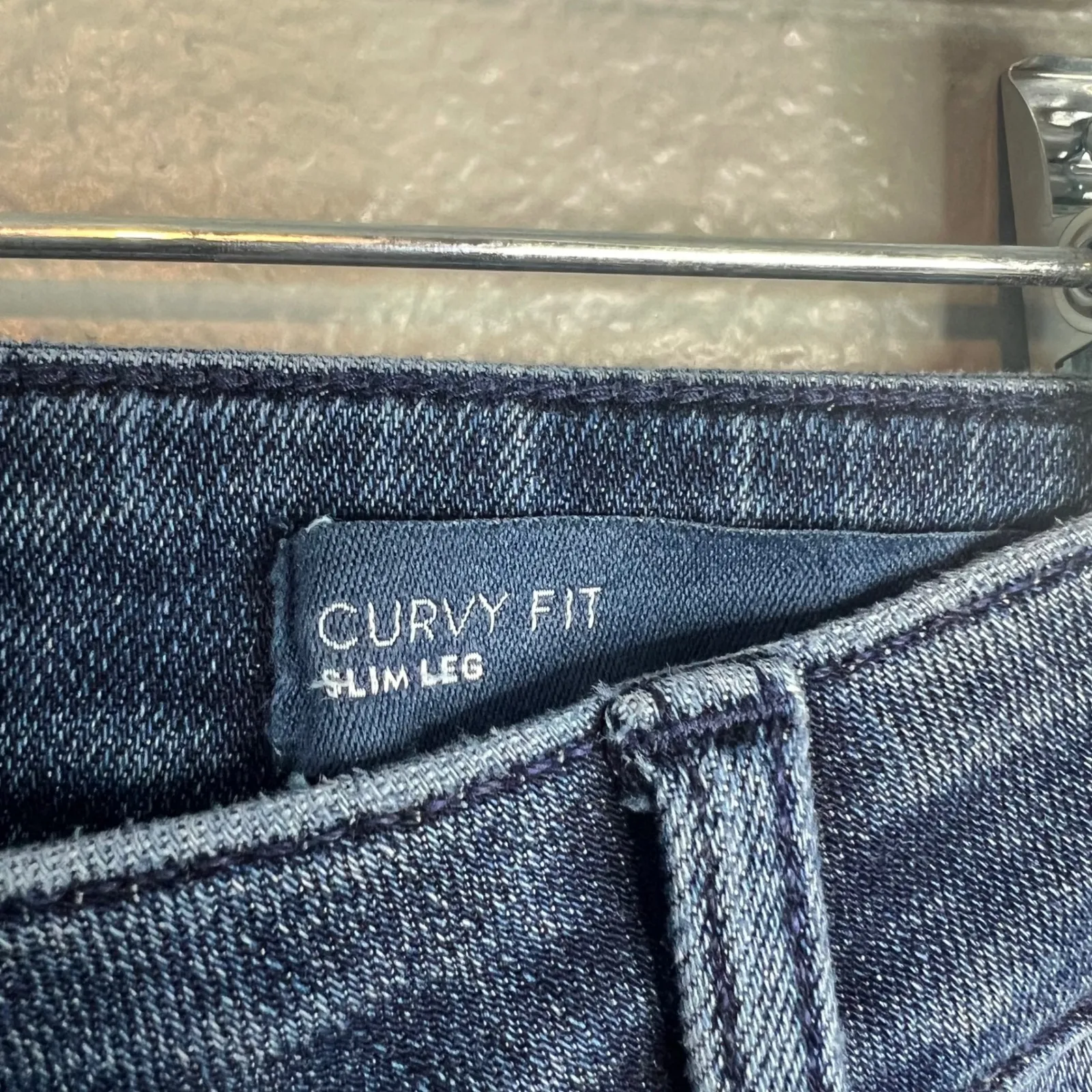 J Jill Denim Curvy Fit Slim‎ Leg Jeans Size 14P Crop Stretch Medium Wash Blue - Image 3