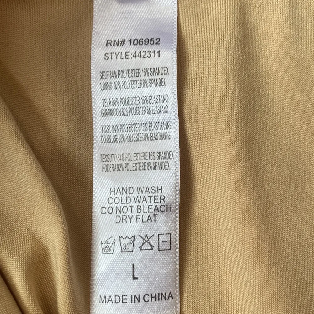 Forplay Women Criss Cross Open Front One Piece Swimsuit Large Pineapple Plunge Green - Image 13