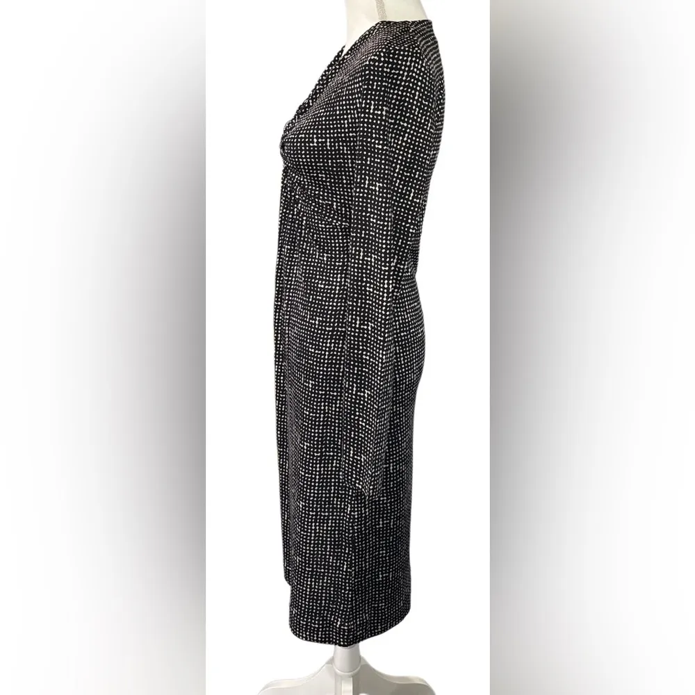 Tory Burch Black and White Patterned Dress 100%silk  NWOT - Image 3