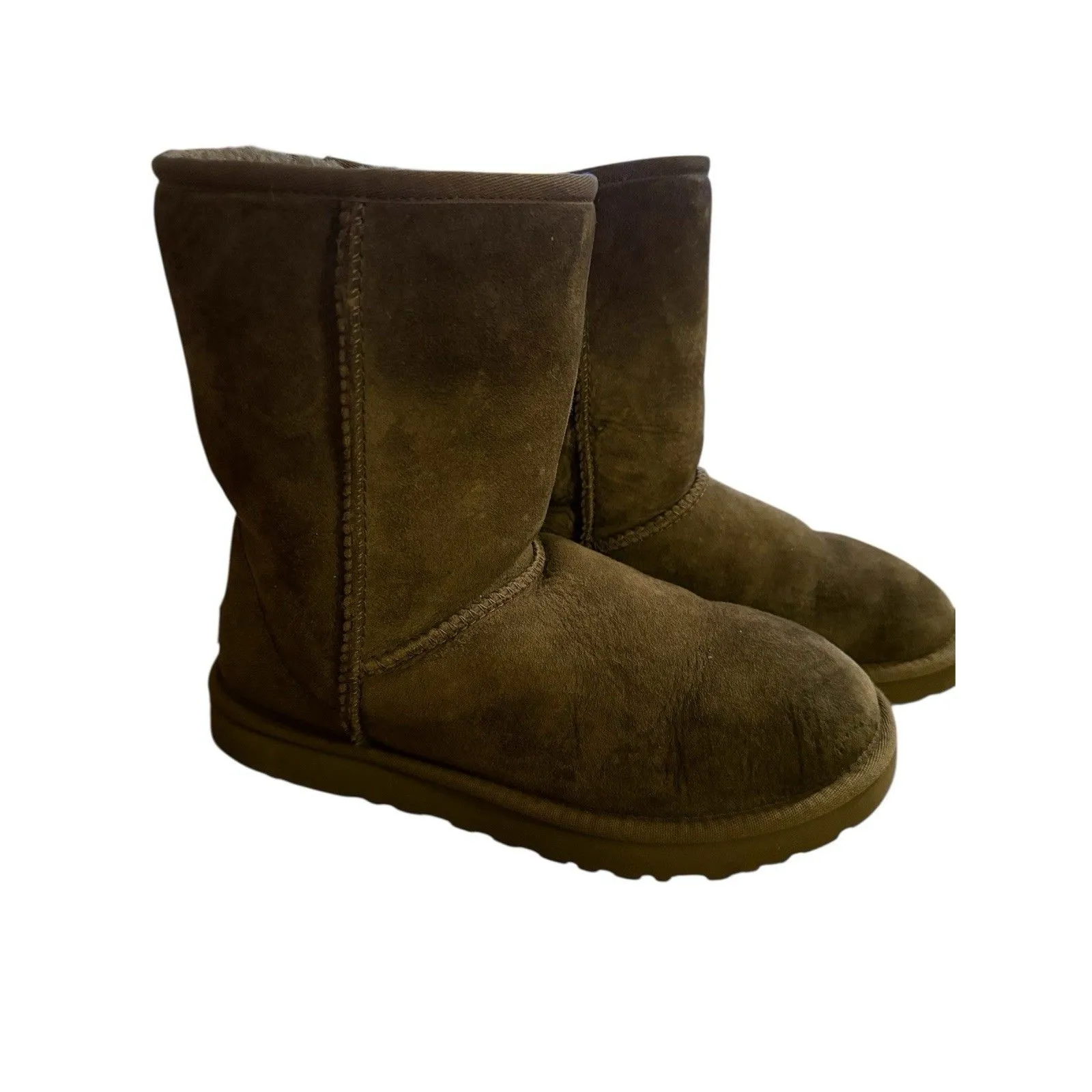 UGG Warm Women's 1016223 Short Charcoal Gray Pullon Boots Size 8 - Image 2