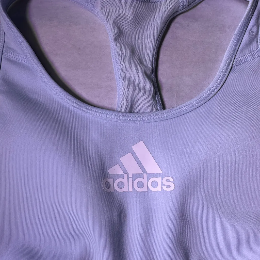 Adidas Women's Lavender Swim Top - Image 5