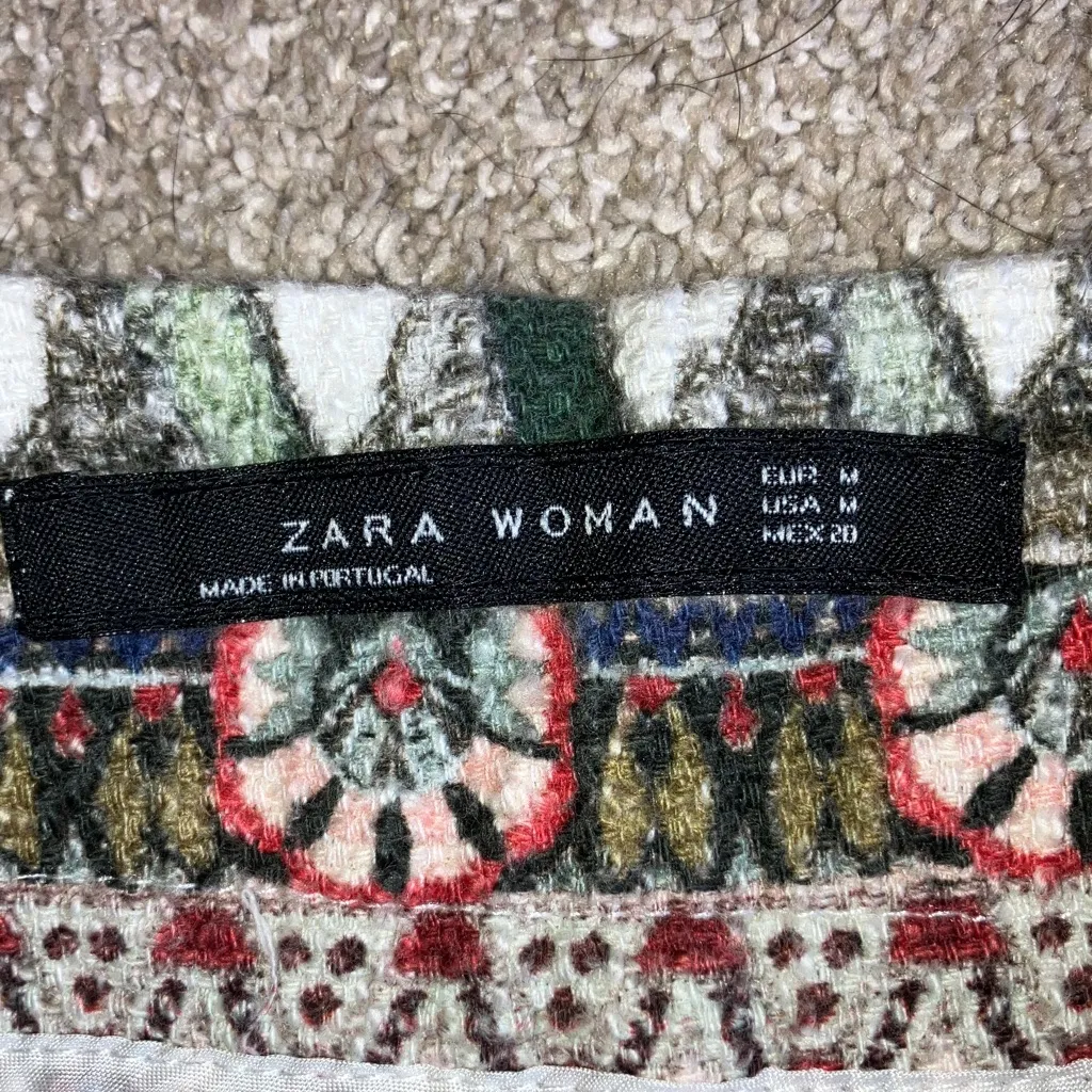 Zara High Waist Geometric Shorts - Image 2