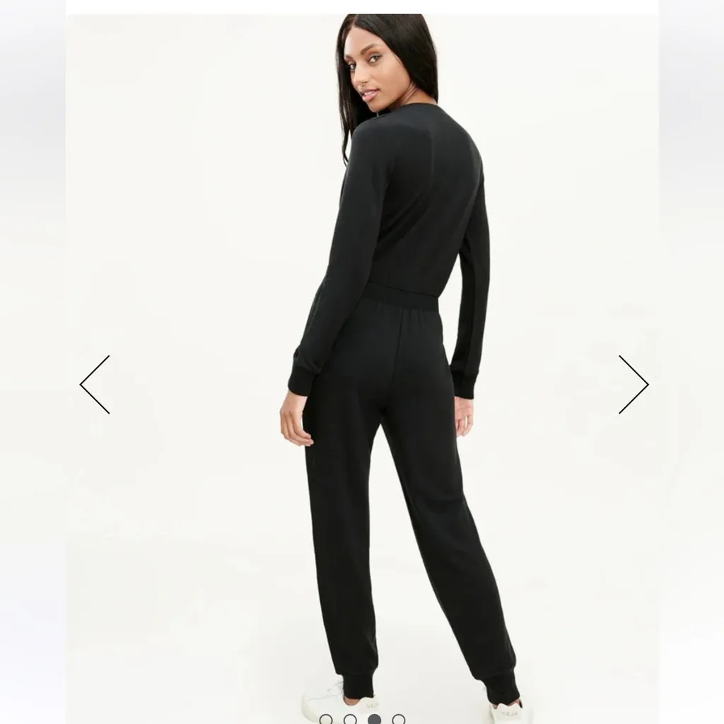 Splendid Supersoft Rib Surplice Jumpsuit medium - Image 3