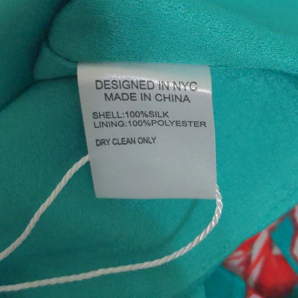 Yumi Kim Anthro Vienna Silk Floral Print A-Line Dress Dandelion Emerald 4 New - Image 10