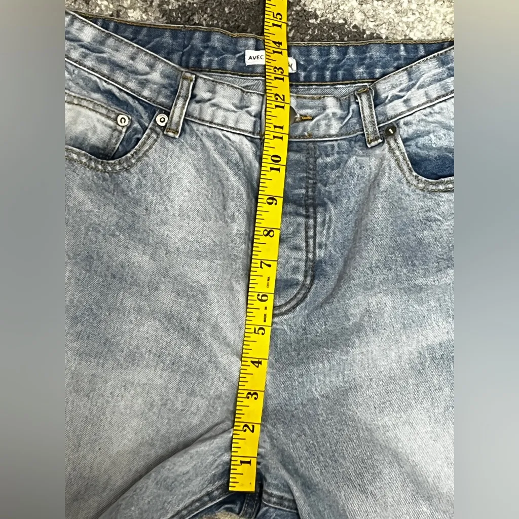 Avec Les Filles Womens Jeans Size 29 High Rise Light Wash Blue Denim - Image 10