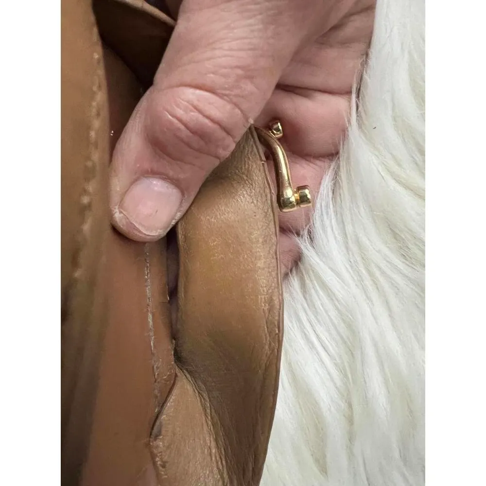 Tory Burch Tan Leather Flip Flops with Buckle size 8 - Image 5