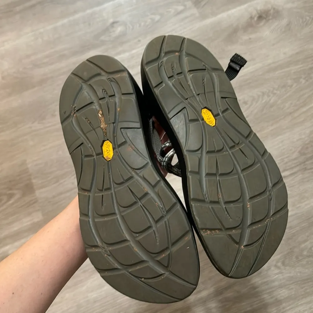 Chaco Womens Zx/2 Sandals Yampa Light Beam Gray Cream Pattern Hiking Outdoor 9 - Image 5