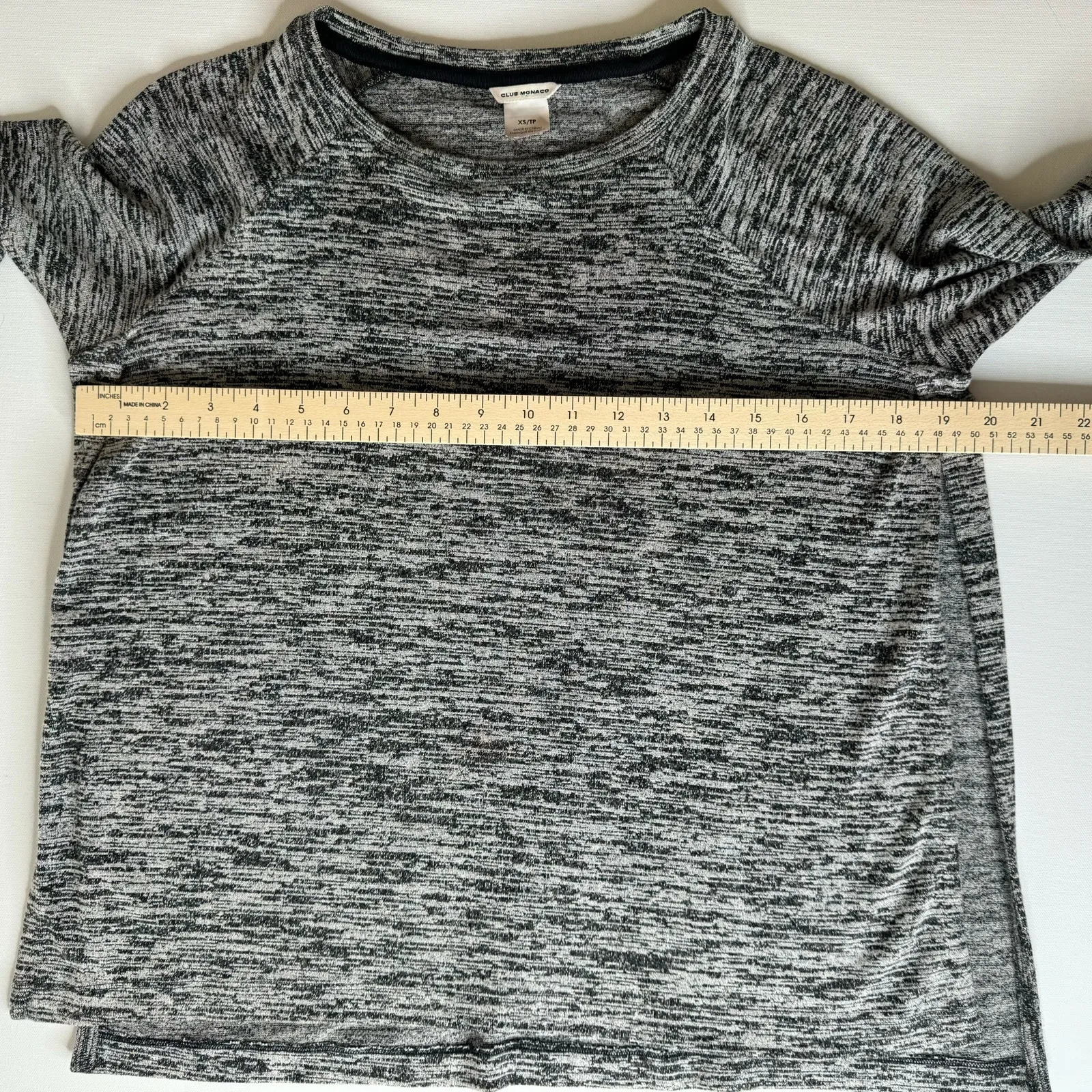 Club Monaco Womens Black Striped Pullover Crew Neck Sweater Sz XS | Minimalist - Image 13