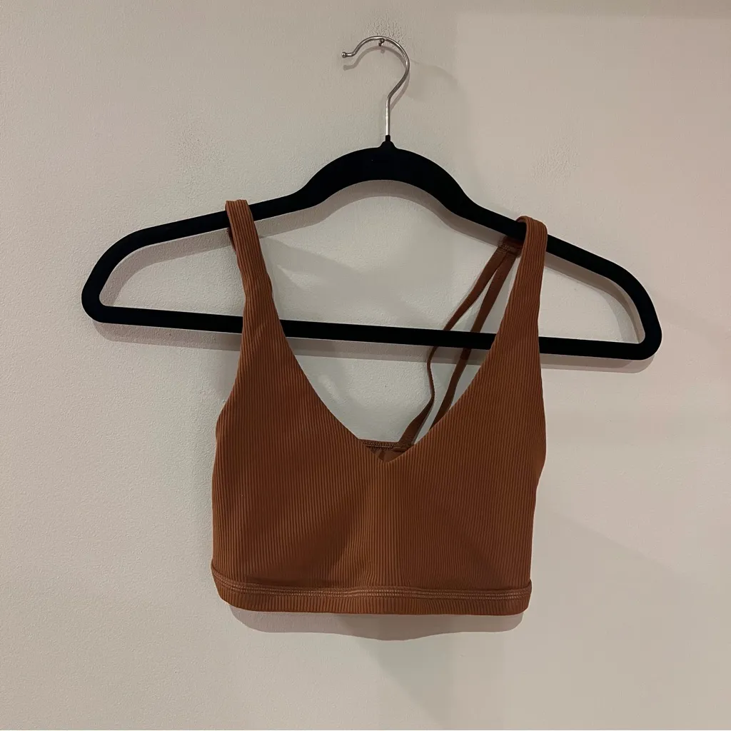 Offline by Aerie Brown Ribbed Sports Bra - Image 2