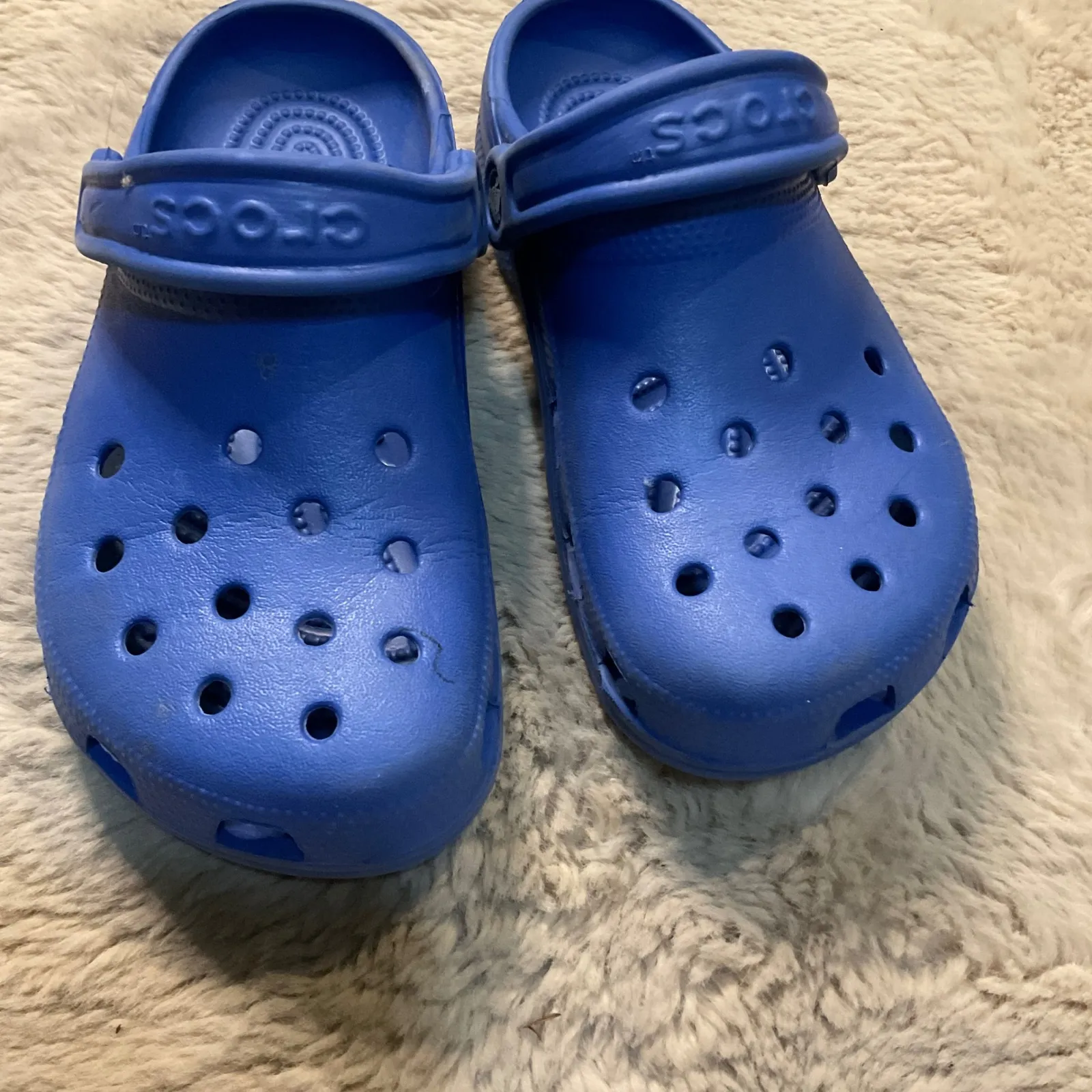 Crocs Classic Clog Unisex Royal Blue M 4 Womens 6 Slip On Rubber Comfort Lightwt - Image 2