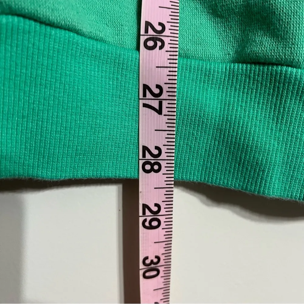 Women’s Stella McCartney Adidas Oversize‎ Raglan Sleeve Hoodie Blue Green Size S - Image 10