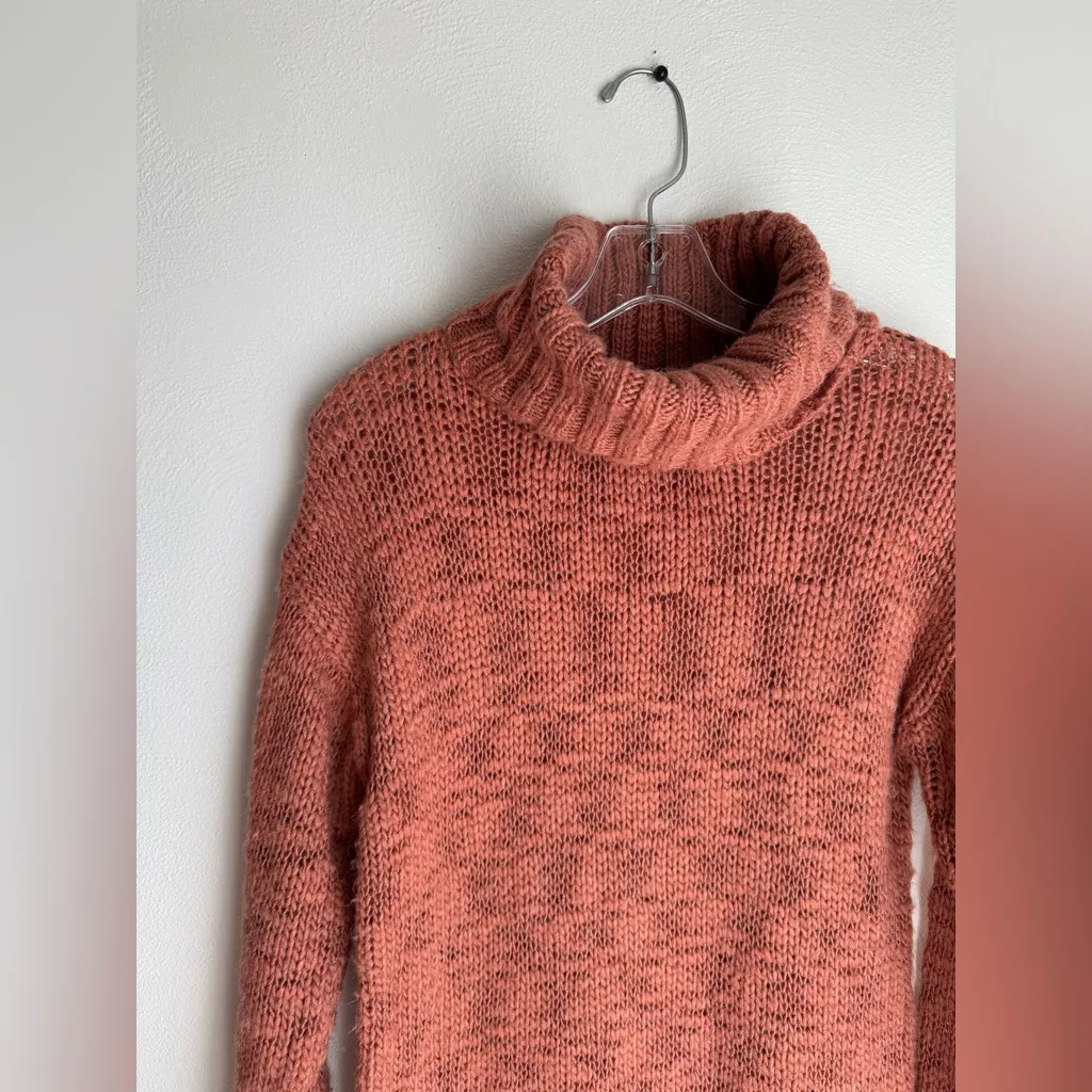 Lover and Friends Pink Turtleneck Sweater Dress - Image 3