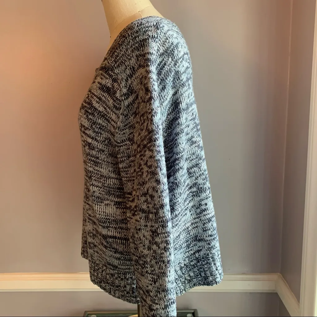 Divided by H&M blue marled cropped long sleeve sweater - Image 4