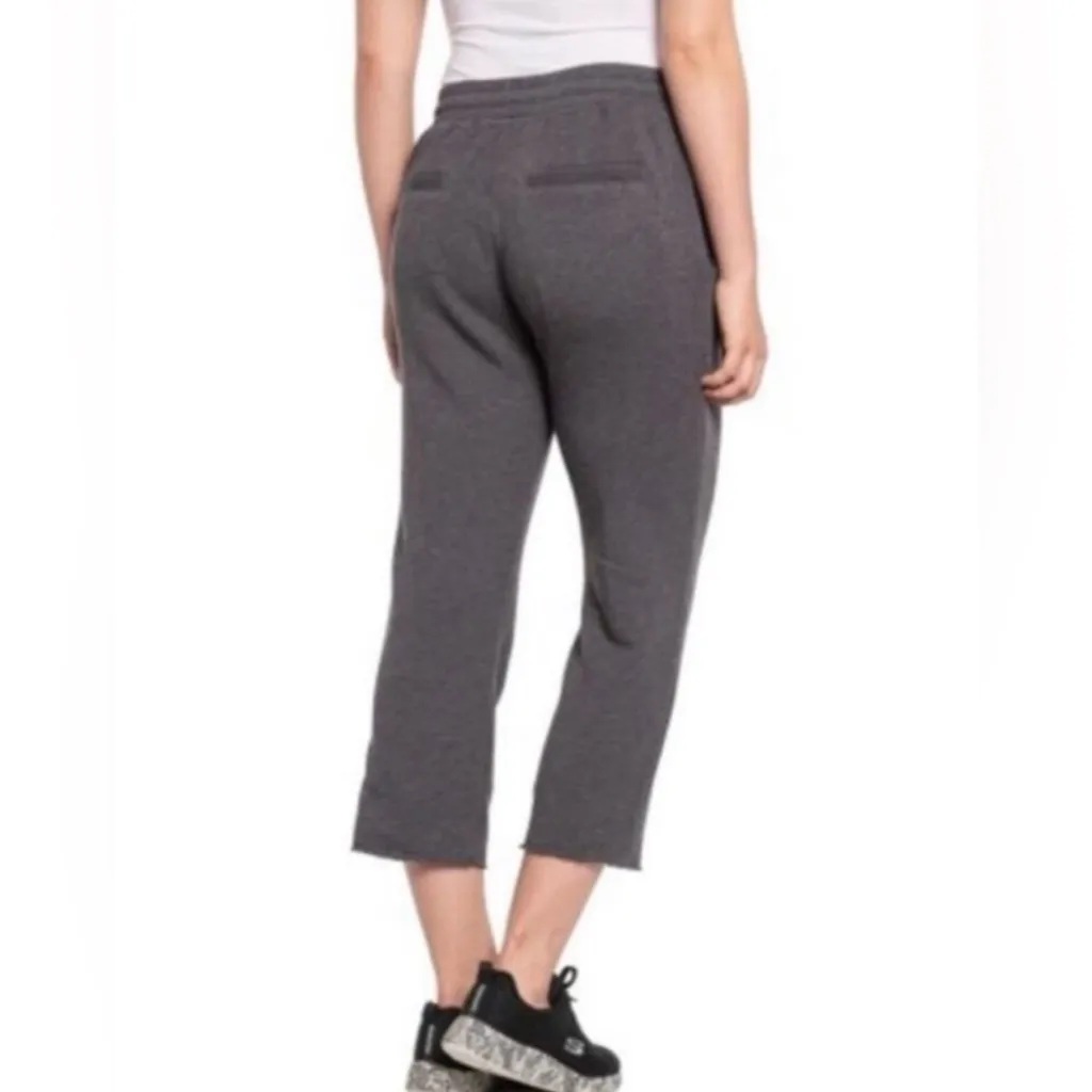 Spiritual Gangster Cropped Striped Leggings Women’s Grey Size Small - Image 2