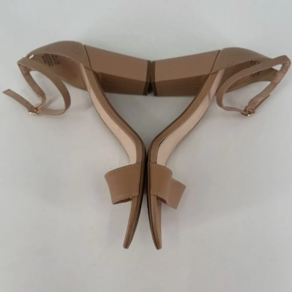Kelly‎ & Katie Hailee Nude Pump T Strap Sandals Size 8.5 - Image 6