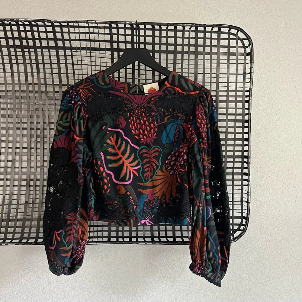 Farm Rio frutis dream puff sleeve blouse - Image 2