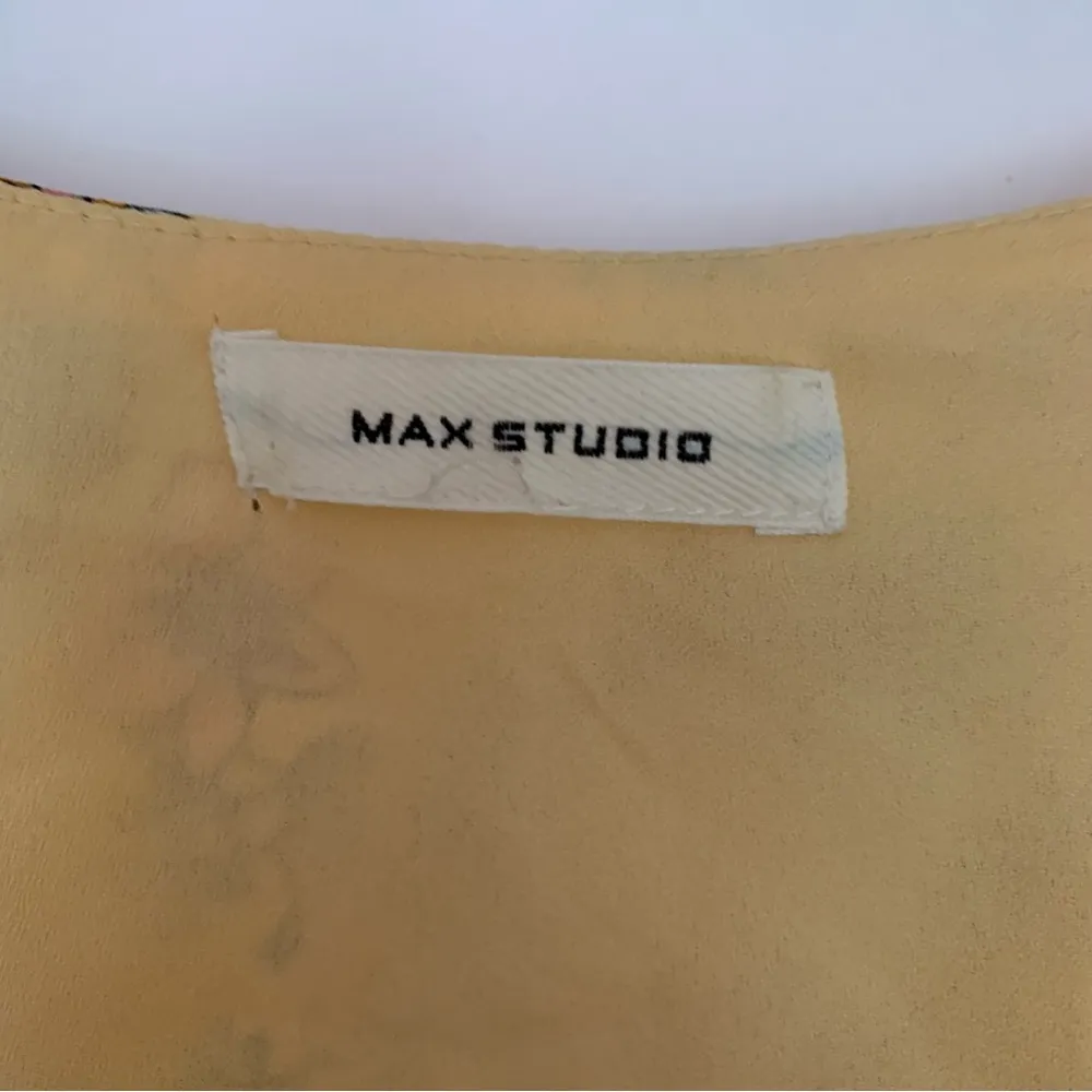 Max Studio Yellow Floral Midi Dress - Image 5