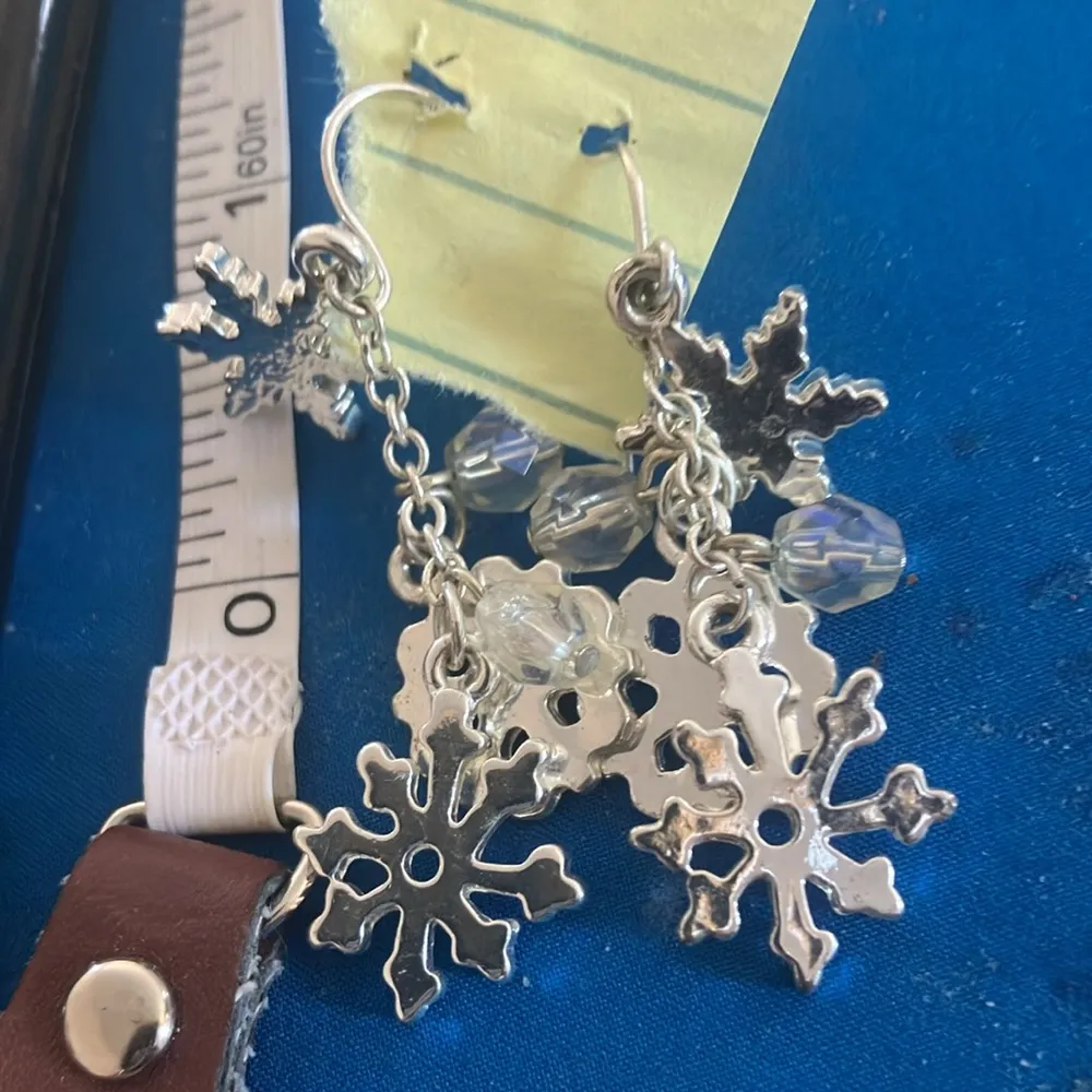 Elegant Silver winter Earrings - Image 2