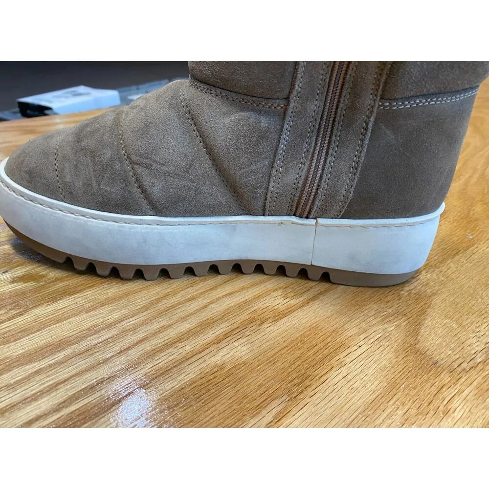 Aquatalia Alcee Faux Fur Lined Boots Womens 6.5 Brown Suede Round Toe Bootie S23 - Image 5