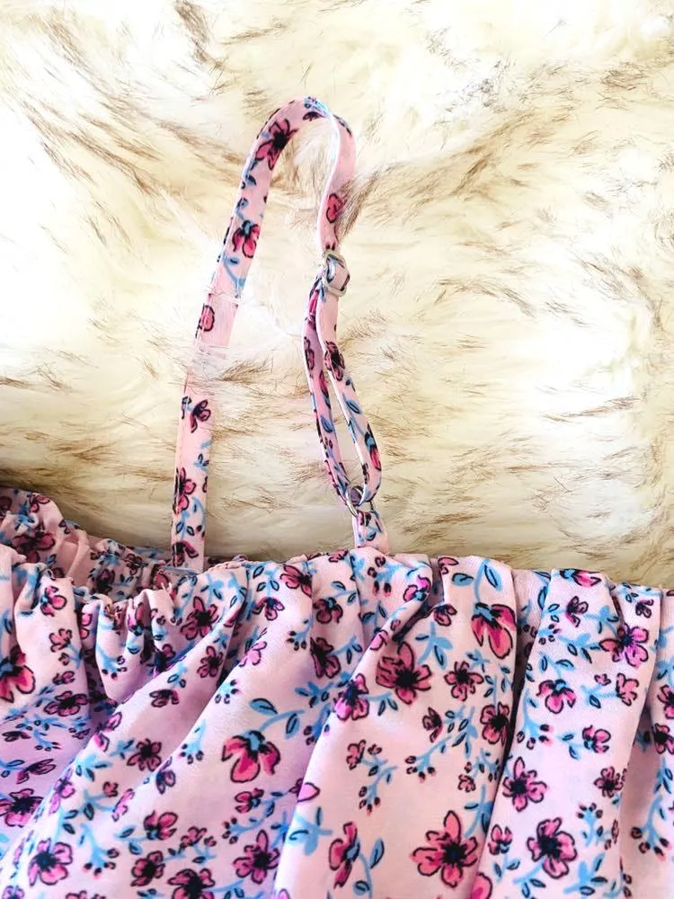 NWT NICHOLAS  Ruffled Smocked Floral Crop Top Size 4 - Image 7