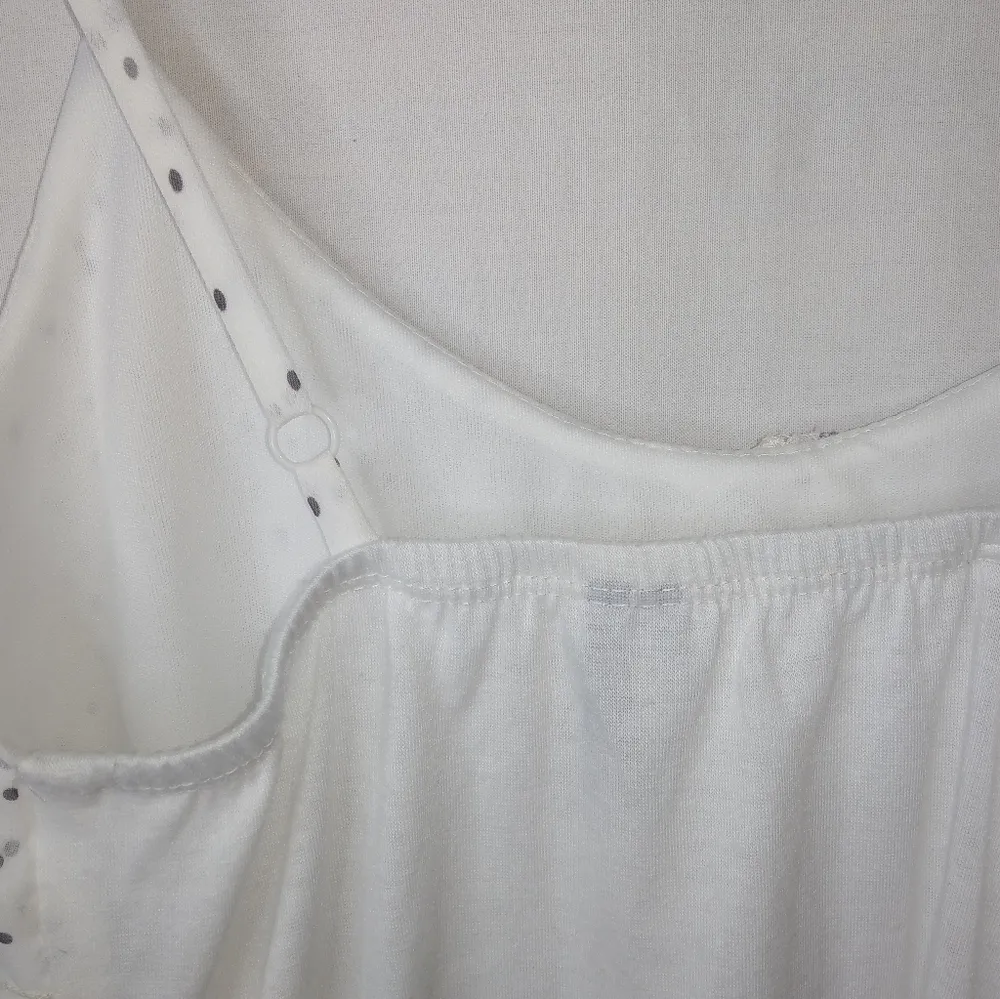 MAURICES XS White Gray Flowy Layered Top - Image 5