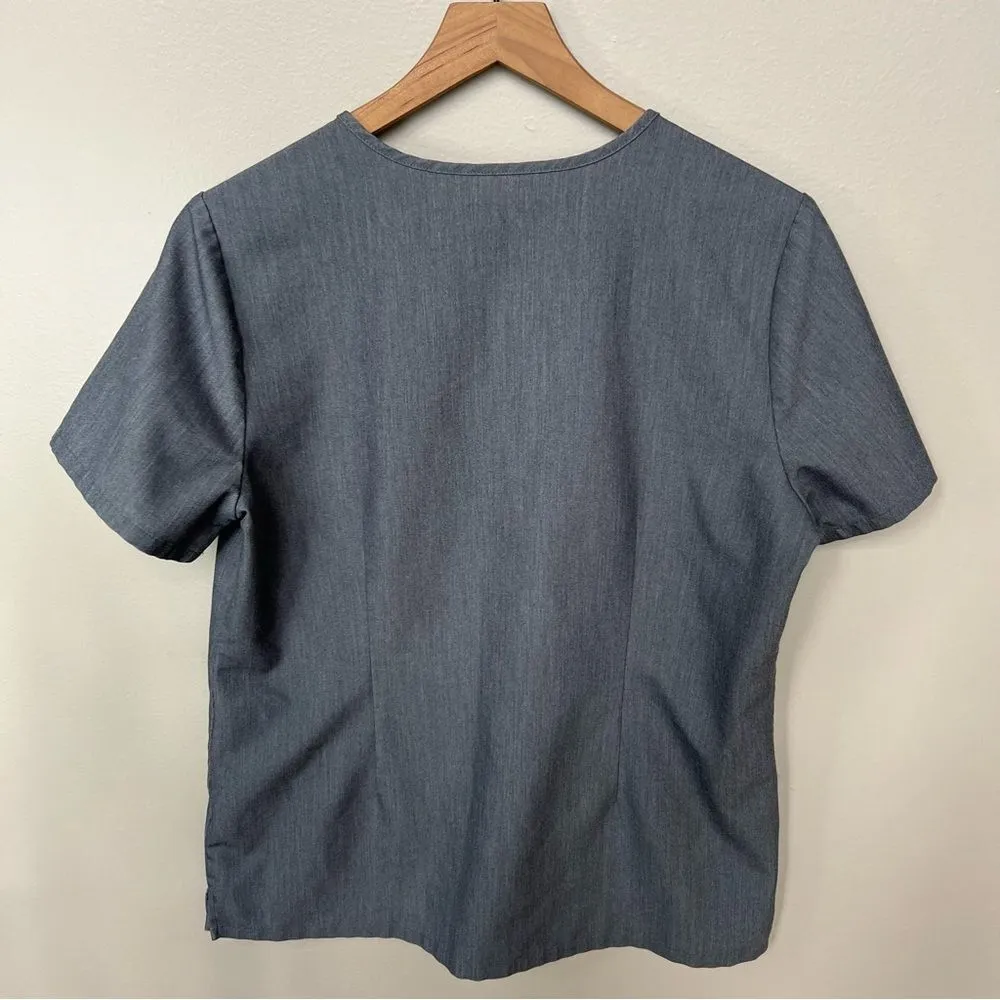 Figs Casma Three-Pocket Scrub Top in Graphite Women’s Size Medium Charcoal Grey - Image 8