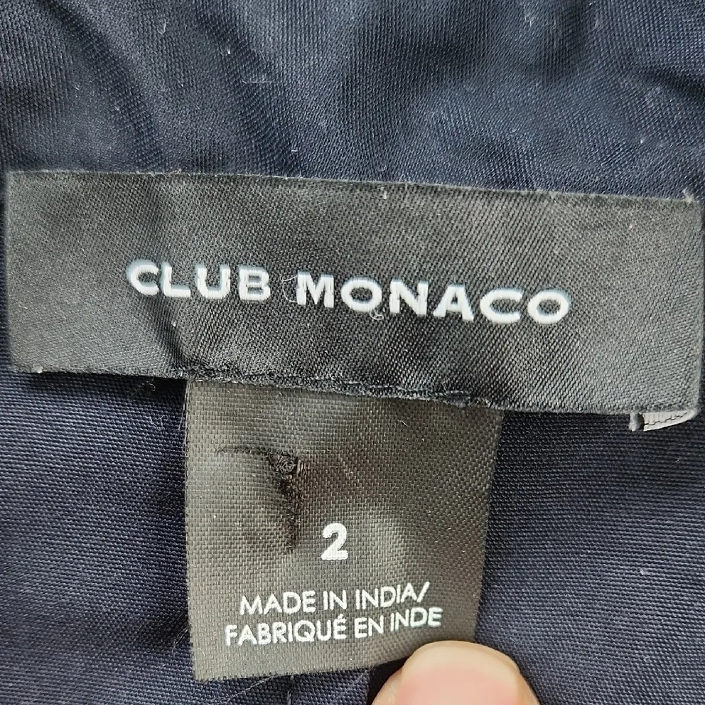 Club Monaco Belted Jumpsuit Navy 2 - Image 3