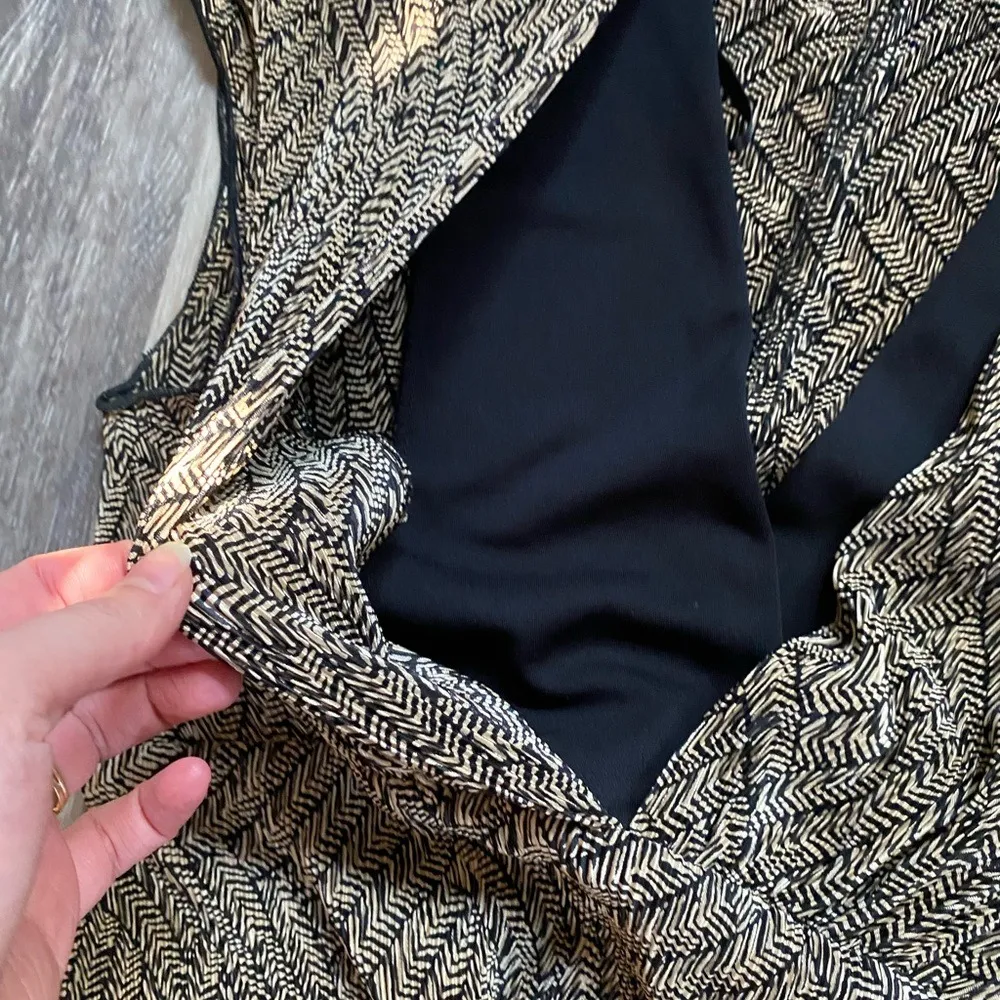 Vintage Y2K 90s Babydoll Silk‎ Fairy V-Neck Short Sleeve Textured Blouse Size 10 - Image 6