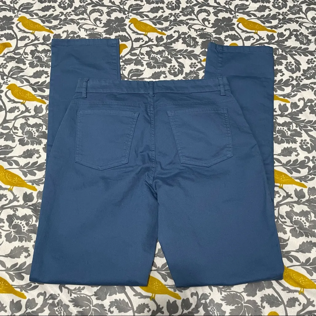 Eileen Fisher Blue Organic Cotton Pants EUC Size 4 - Image 2