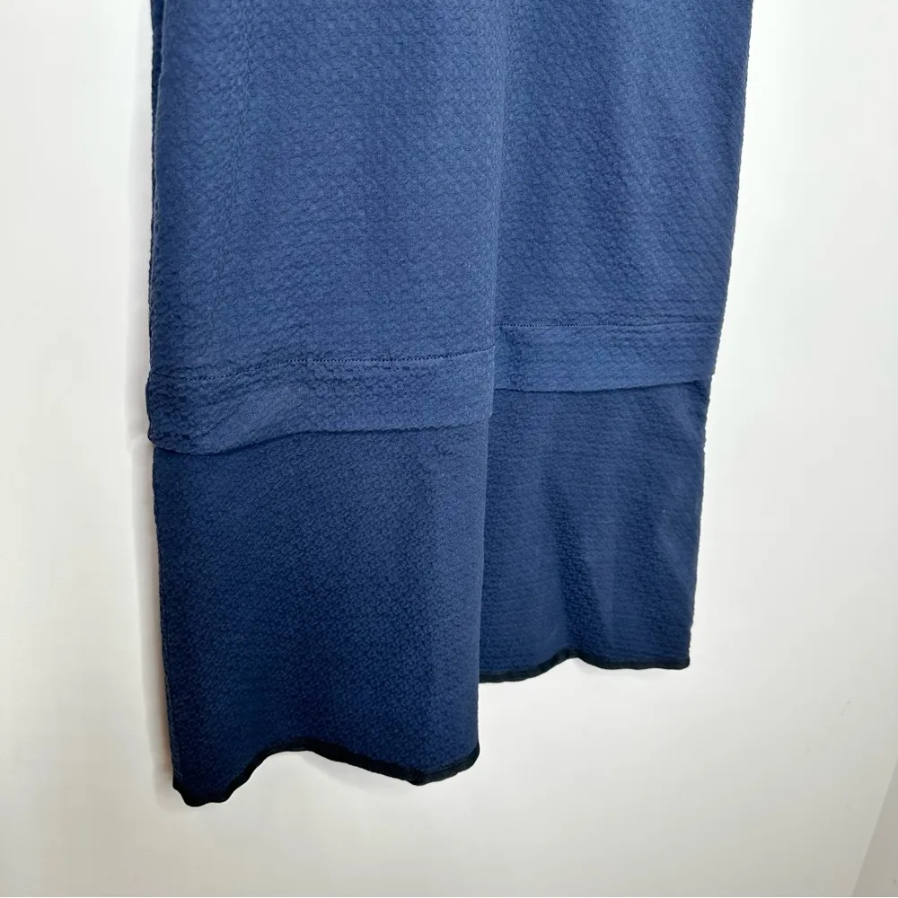 See By Chloe  Textured Shift Mini Dress in Navy Blue - Image 4