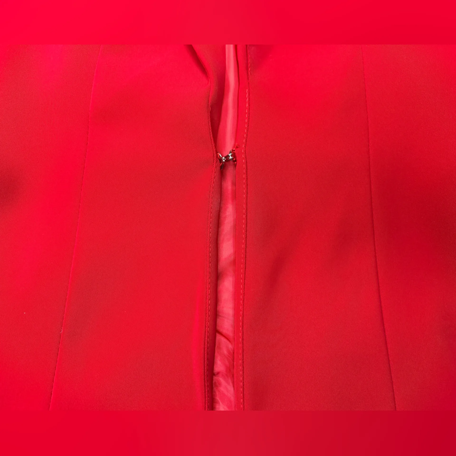 I.AM.GIA Bold Red Mariah Blazer size Small Silver Tone Buckle - Image 5