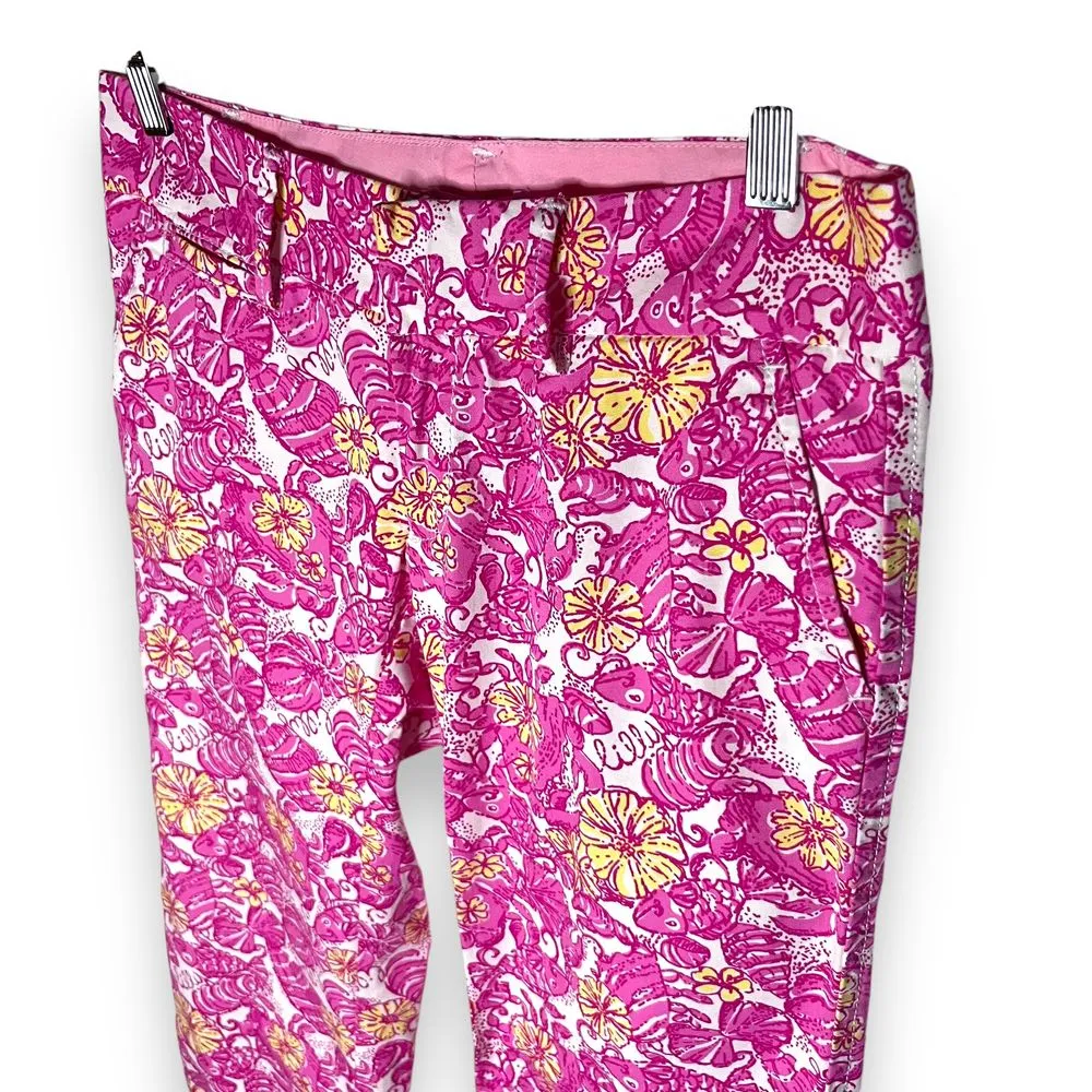 Lilly Pulitzer Whitney Pants in Chum Bucket Size‎ 0 NWOT - Image 4