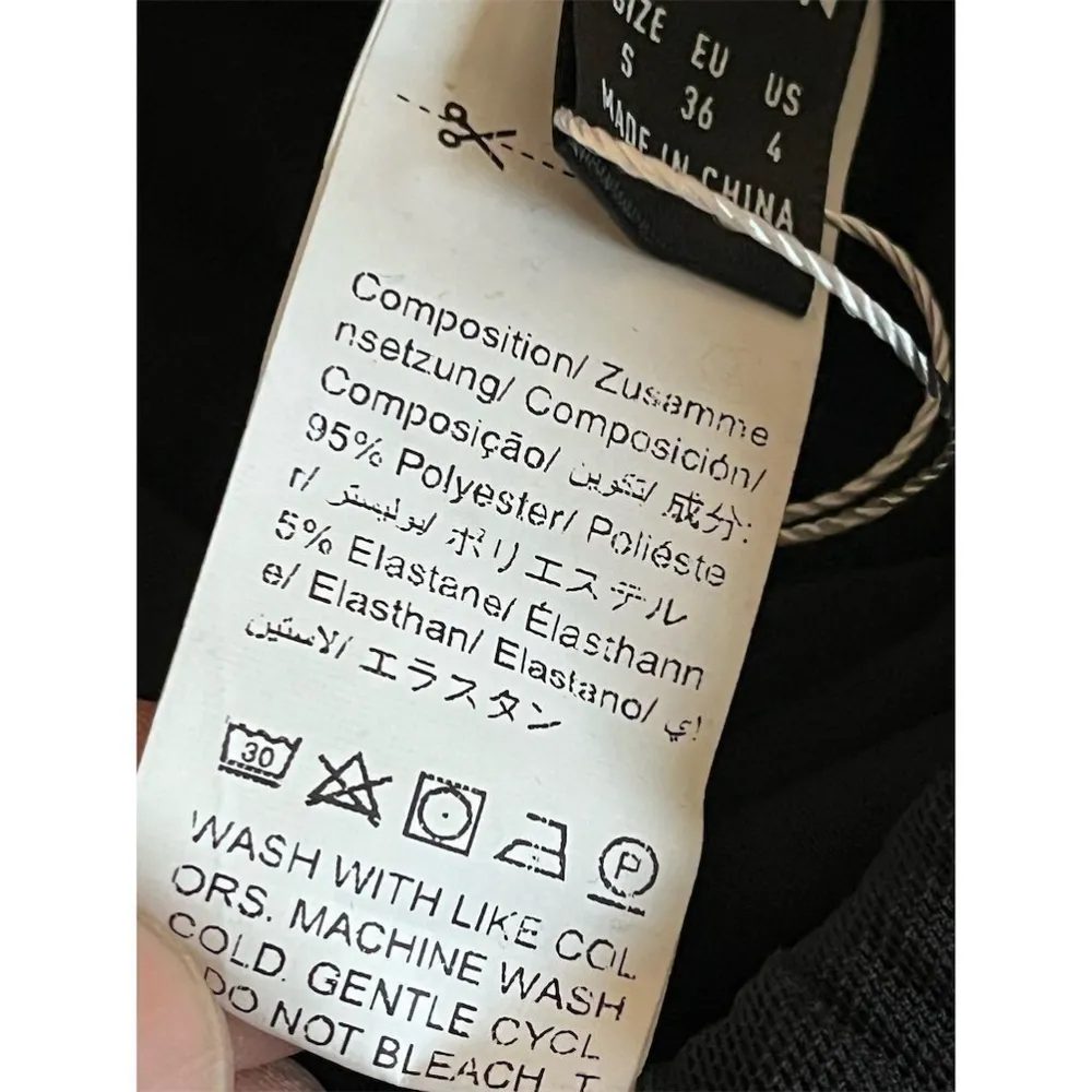 SHEIN ICON Swim Skirt Women's Size S Black Sheer Mesh Ruffled Swim Suit Cover - Image 6