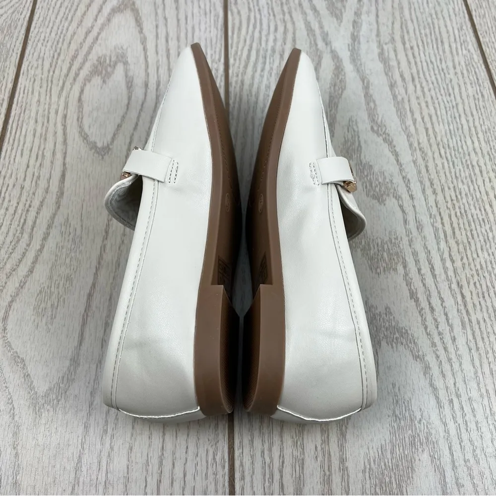 Journee Collection Women's Mizza Slip-On Loafers 6.5 Bone Faux Leather $85 - Image 4