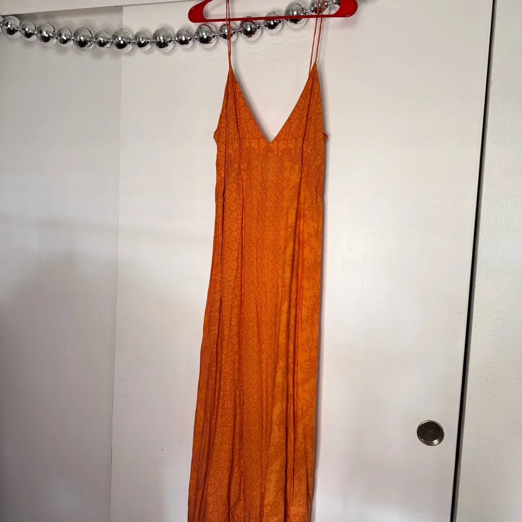 Novella Royale Summerland Maxi Dress in Tangerine Hazely Orange - Image 2