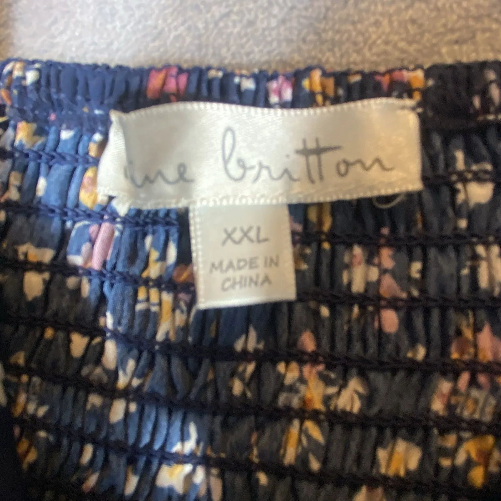 Smocked Tank Top XXL Plus Babydoll Adjustable Straps BEACHY Cottage Ruffle Boho - Image 4