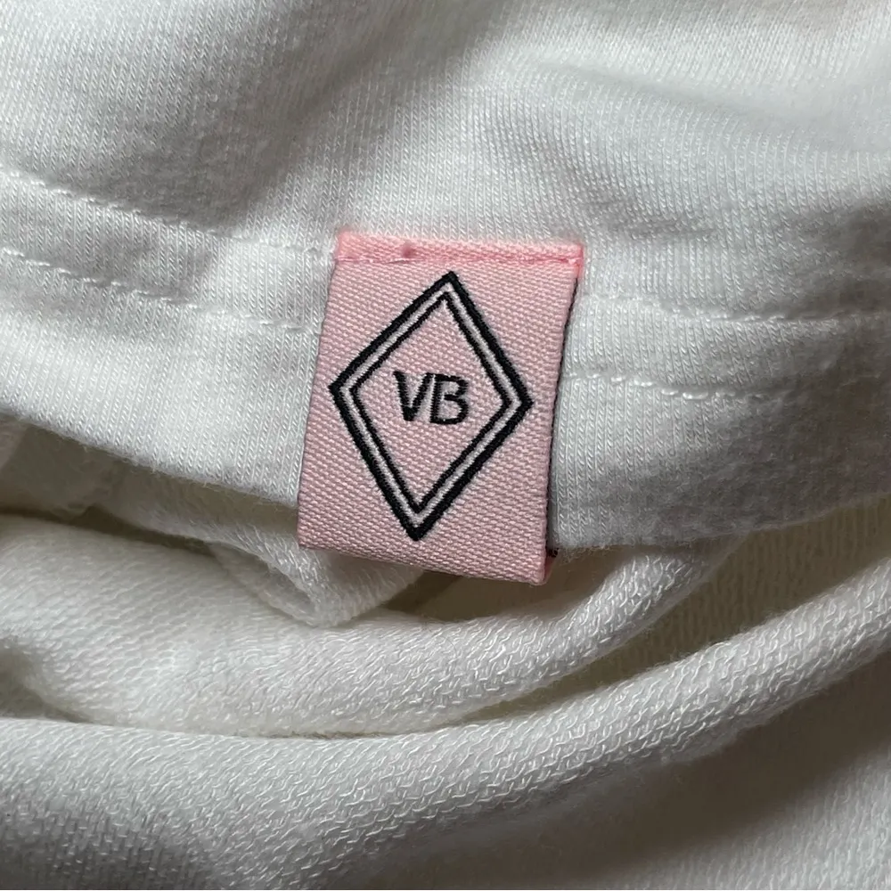 Vera Bradley Womens Cream with Floral Hood Hoodie Lightweight Sweatshirt Large - Image 5