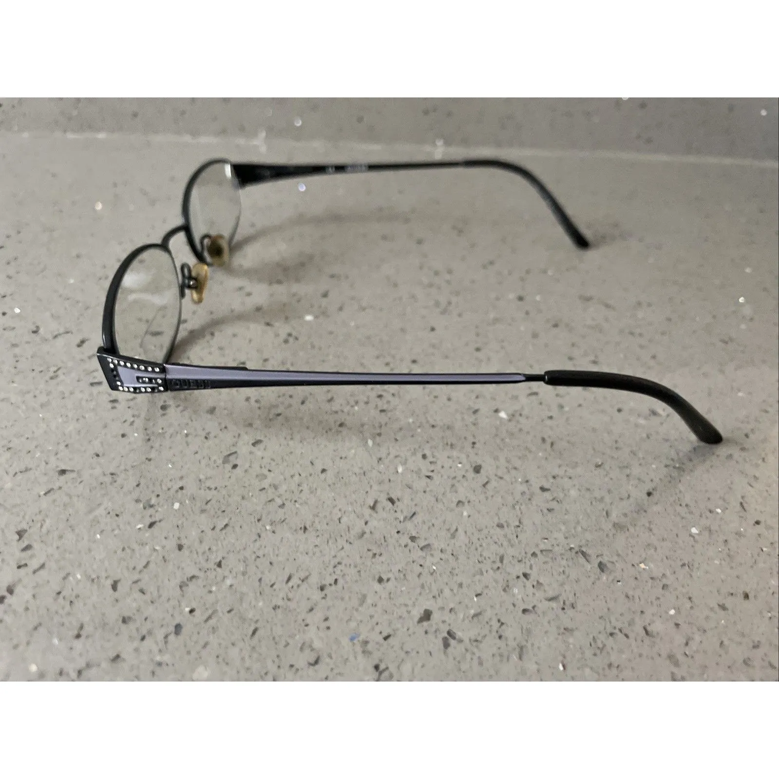 Guess GU1481ST Black Eyeglasses FRAMES ONLY Metal Flex Hinge 51-18-135 full rim - Image 3
