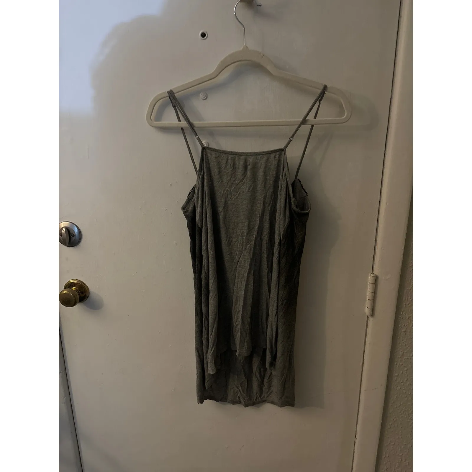 Silence + Noise Sequin Sweetheart Neckline Tank Top L Flaws Rocker Coquette Girl - Image 4