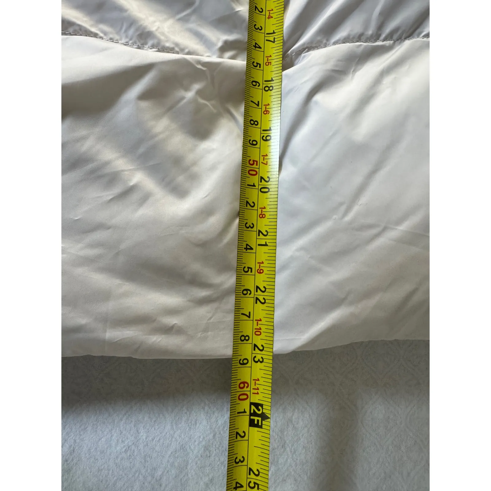 NVLT Vegan Down Puffer Jacket Ivory XS TP Hooded Collar Size undefined - Image 6