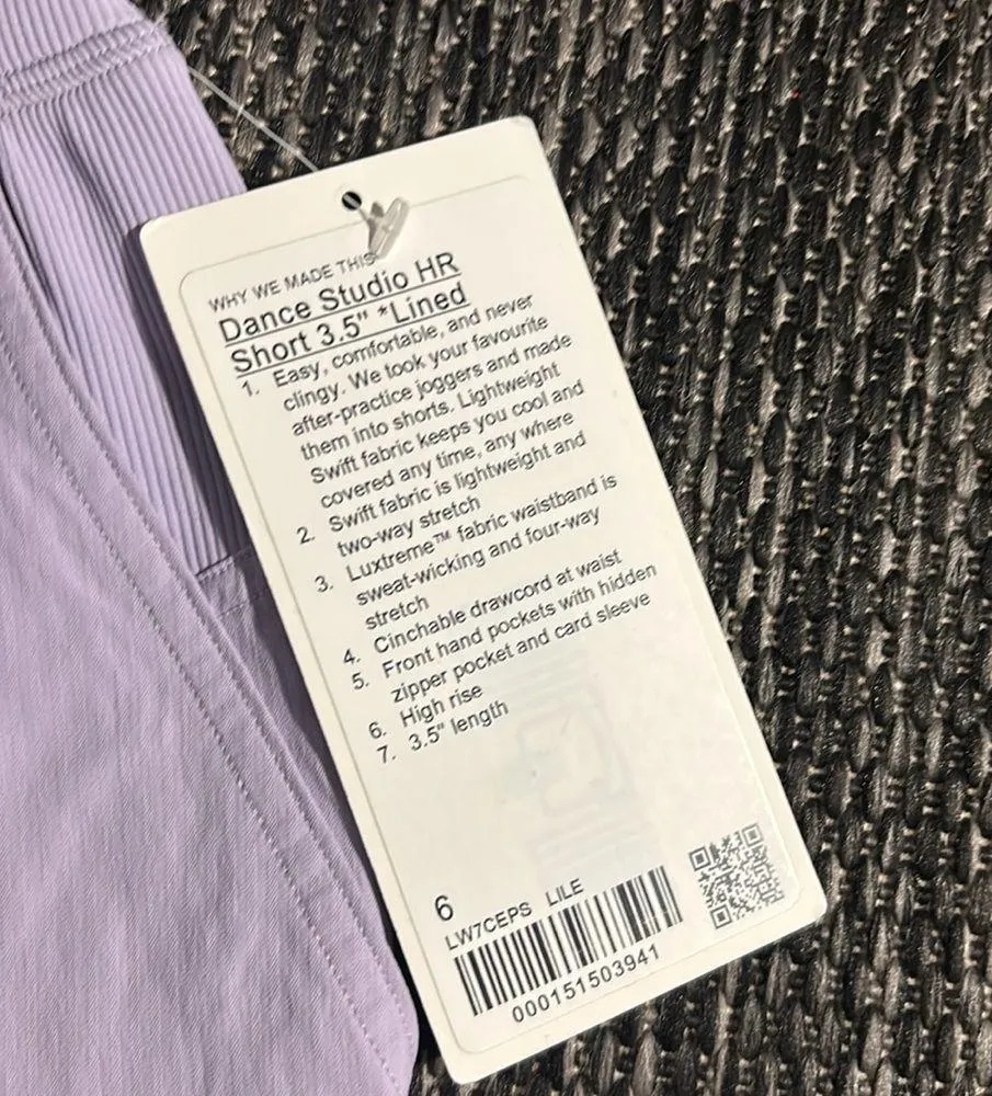 Lululemon Dance Studio HR Short 3.5” *Lined - Image 6