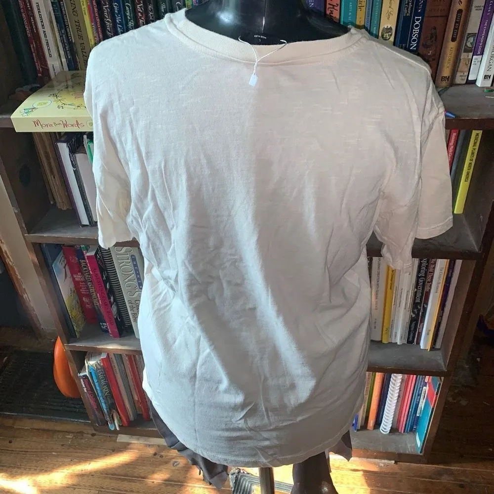 Blank Paige Kill them With Kindness L ivory graphic basic tee - Image 3