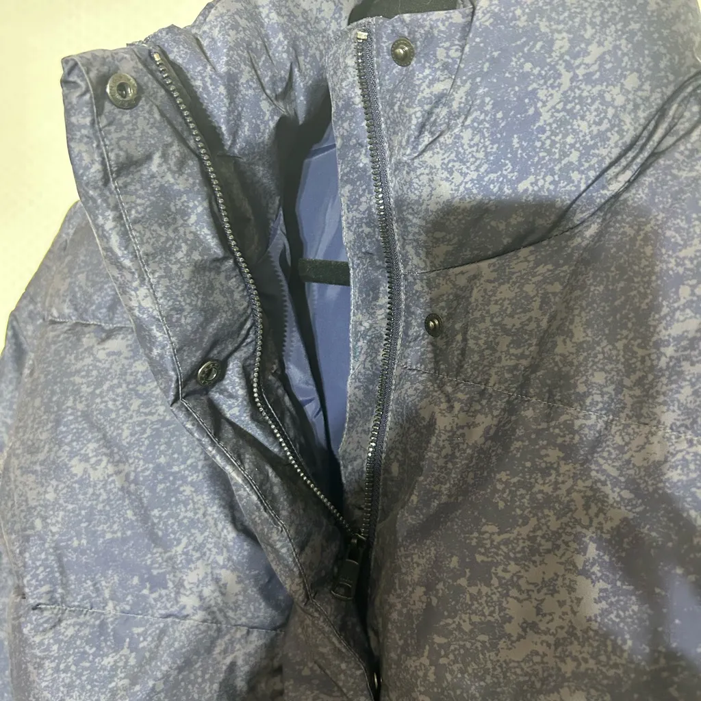 Daily Ritual Women’s Navy Blue Speckled Puffer Coat Size XS New With Tags - Image 4