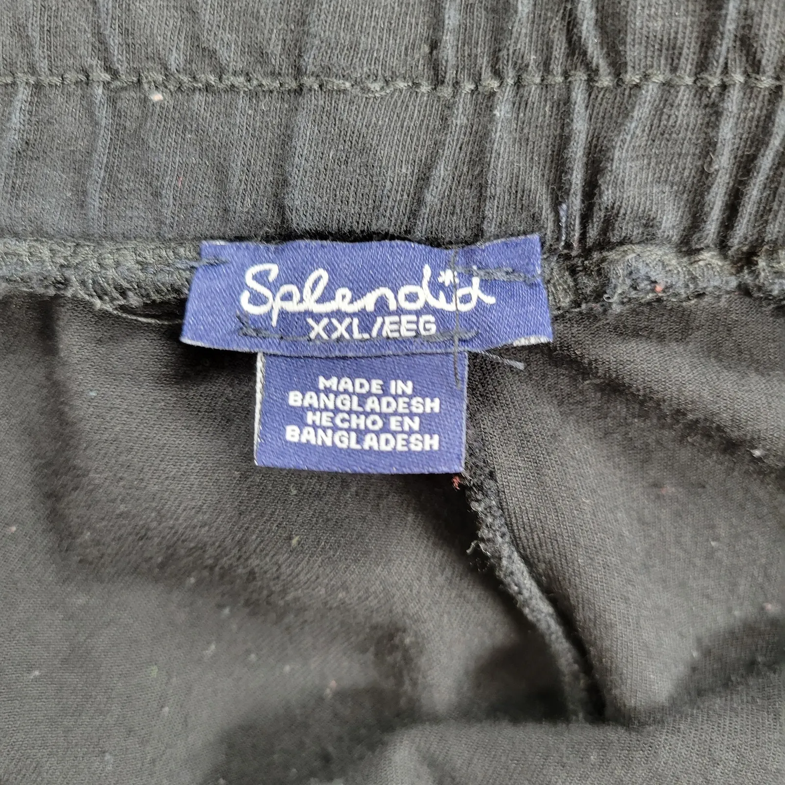 Splendid Sweatpants 2XL Black Hi Rise Drawstring‎ Tapered Leg Jogger Activewear - Image 11