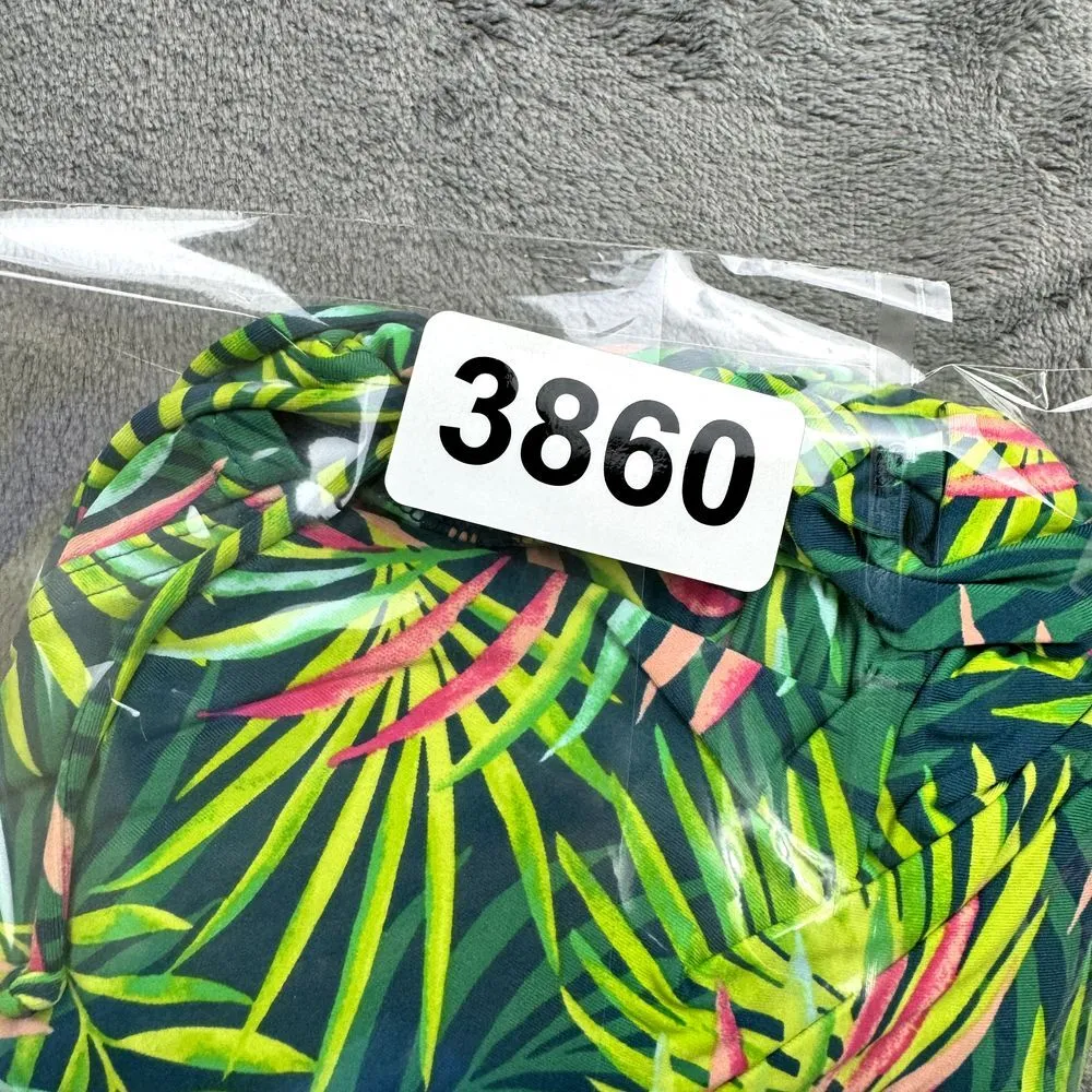 Lands End Swimsuit Top Size 16 Padded Tropical Beach Vaca Resort Built In Bra - Image 10