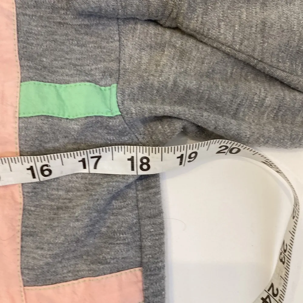 Recreation Stretchy Pullover Sweatshirt Lattice Design Long Sleeve Sz M Neon Gray Size M - Image 10